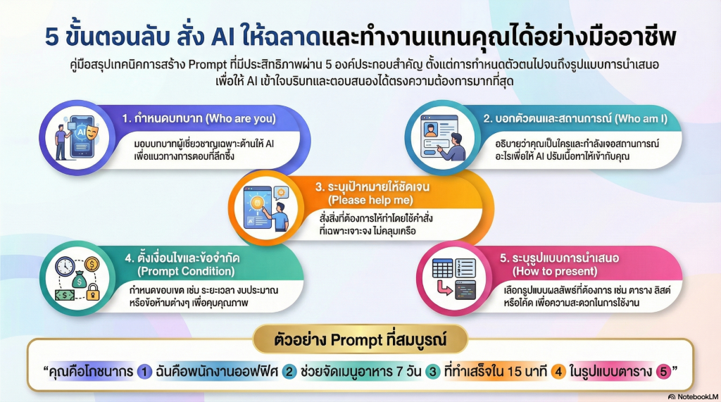 5 ขั้นตอนเขียน Prompt มืออาชีพ12